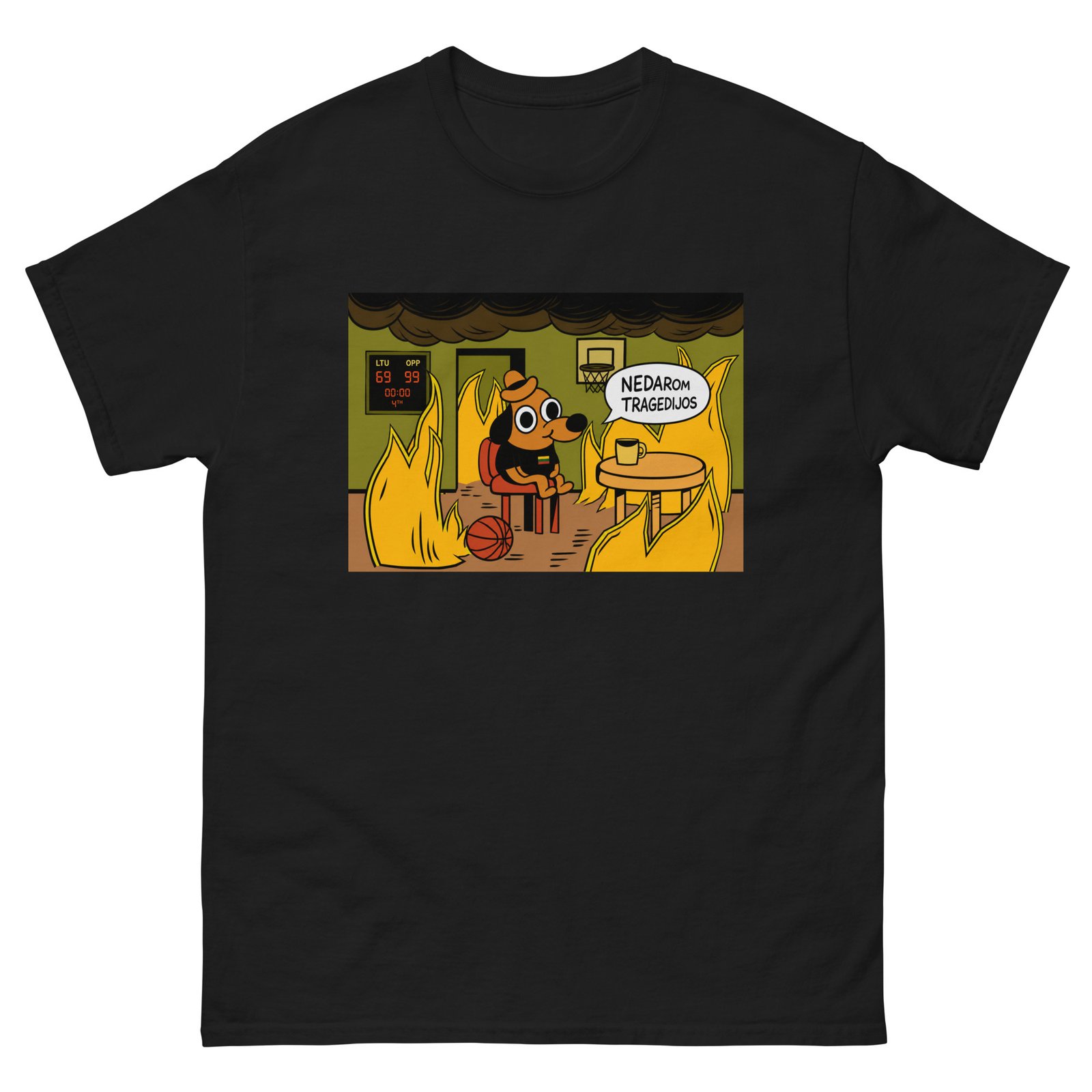 „Nedarom tragedijos“ grafiniai unisex marškinėliai